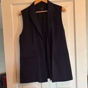 Ann Taylor Dark Sleeveless Blazer